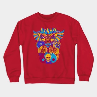 Triad Owl And Ageless Skull Crewneck Sweatshirt